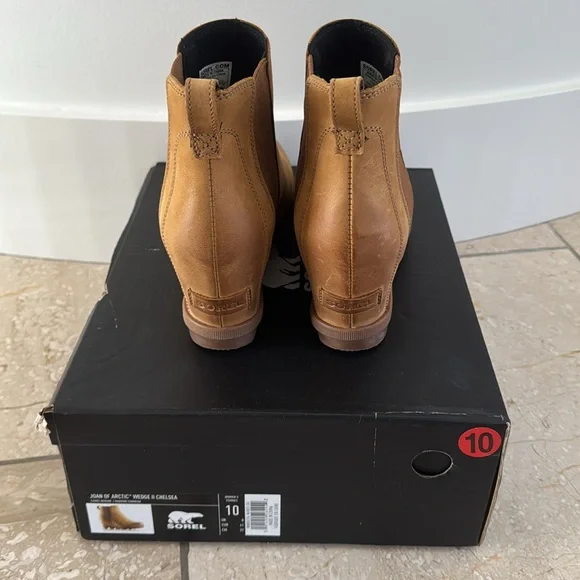 Sorel Joan of Arctic™ Wedge II Chelsea Boot Camel Brown - Picture 6 of 16